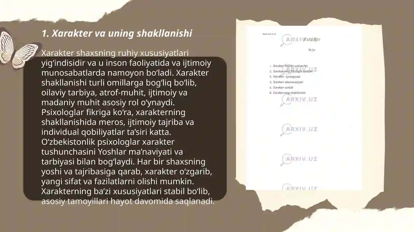 Xarakter haqida tushuncha 3