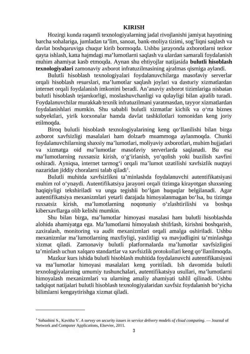 Bulutli Hisoblashda Ma'lumotlar Himoyasi 3