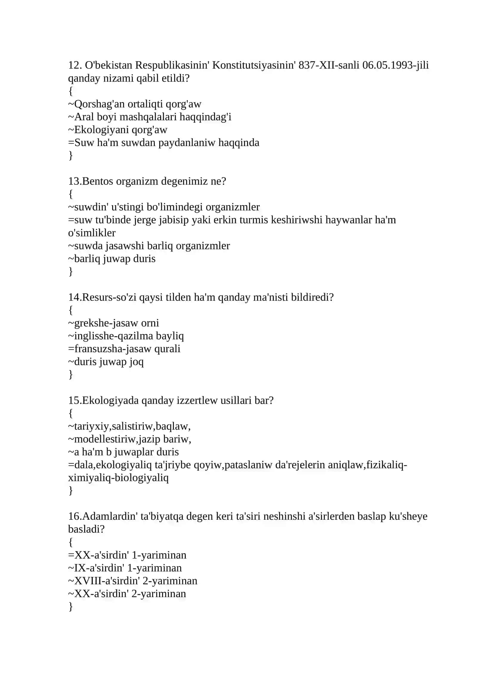 Biosfera qaysi tilden aling'an ha'm qanday ma'nisti bildiredi? 3