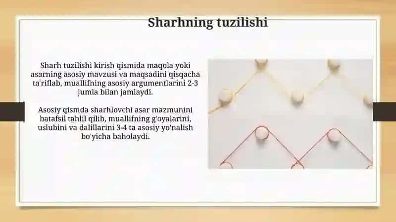 Taqrizning tuzilishi 3