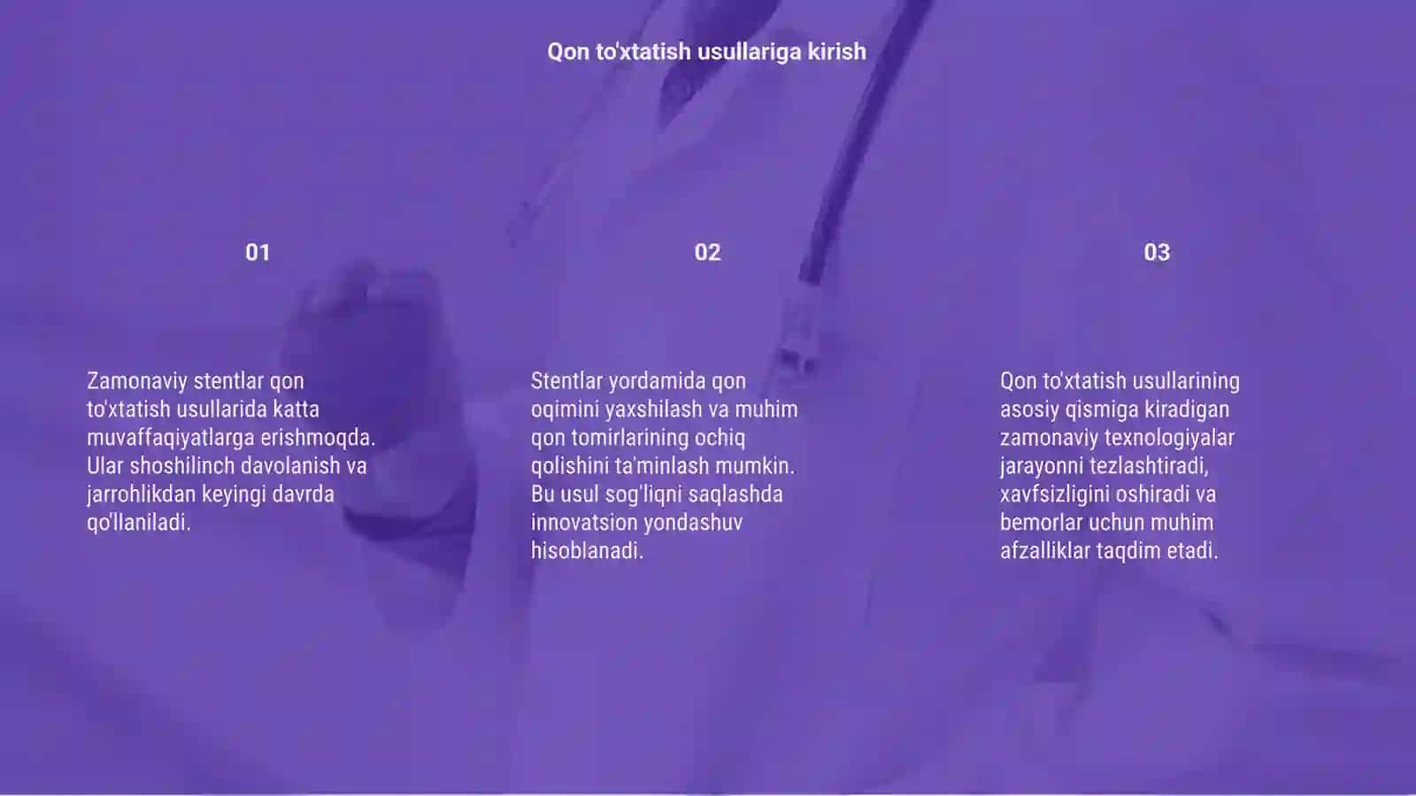 Zamonaviy stentlardan foydalanish 3