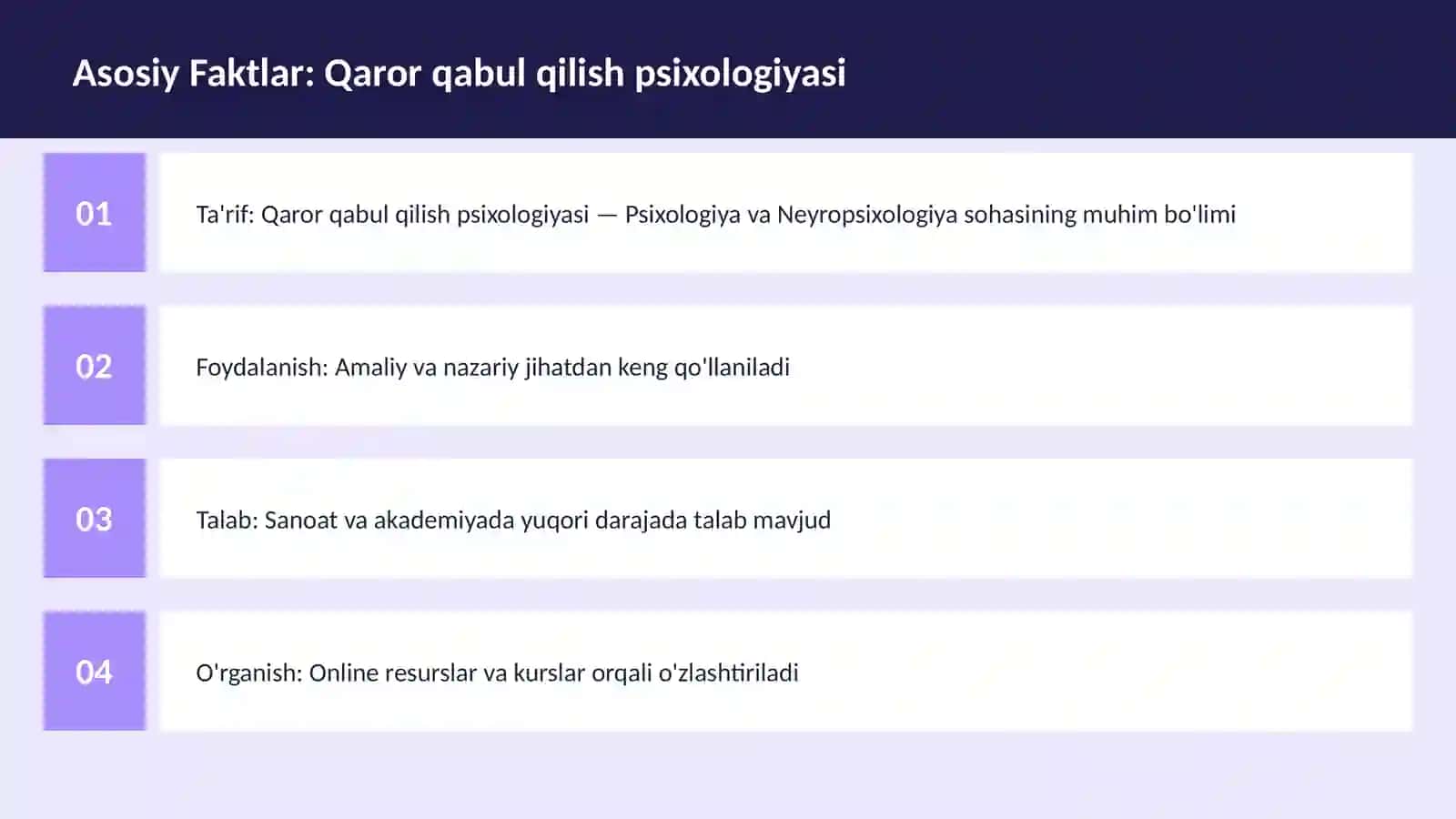 Qaror qabul qilish psixologiyasi 3