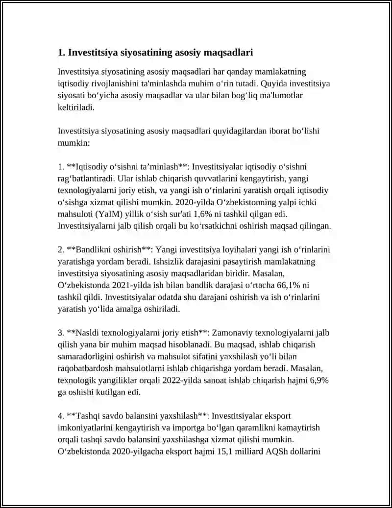 DAVLATNING INVESTITSIYA SIYOSATI 3