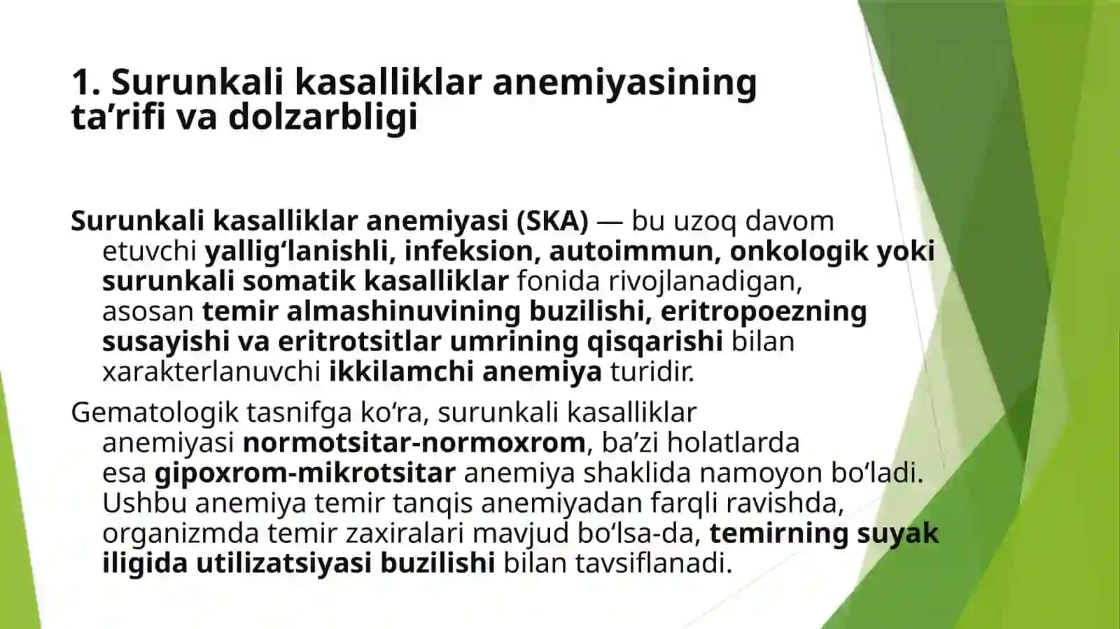 Surunkali kasalliklar anemiyasi 3