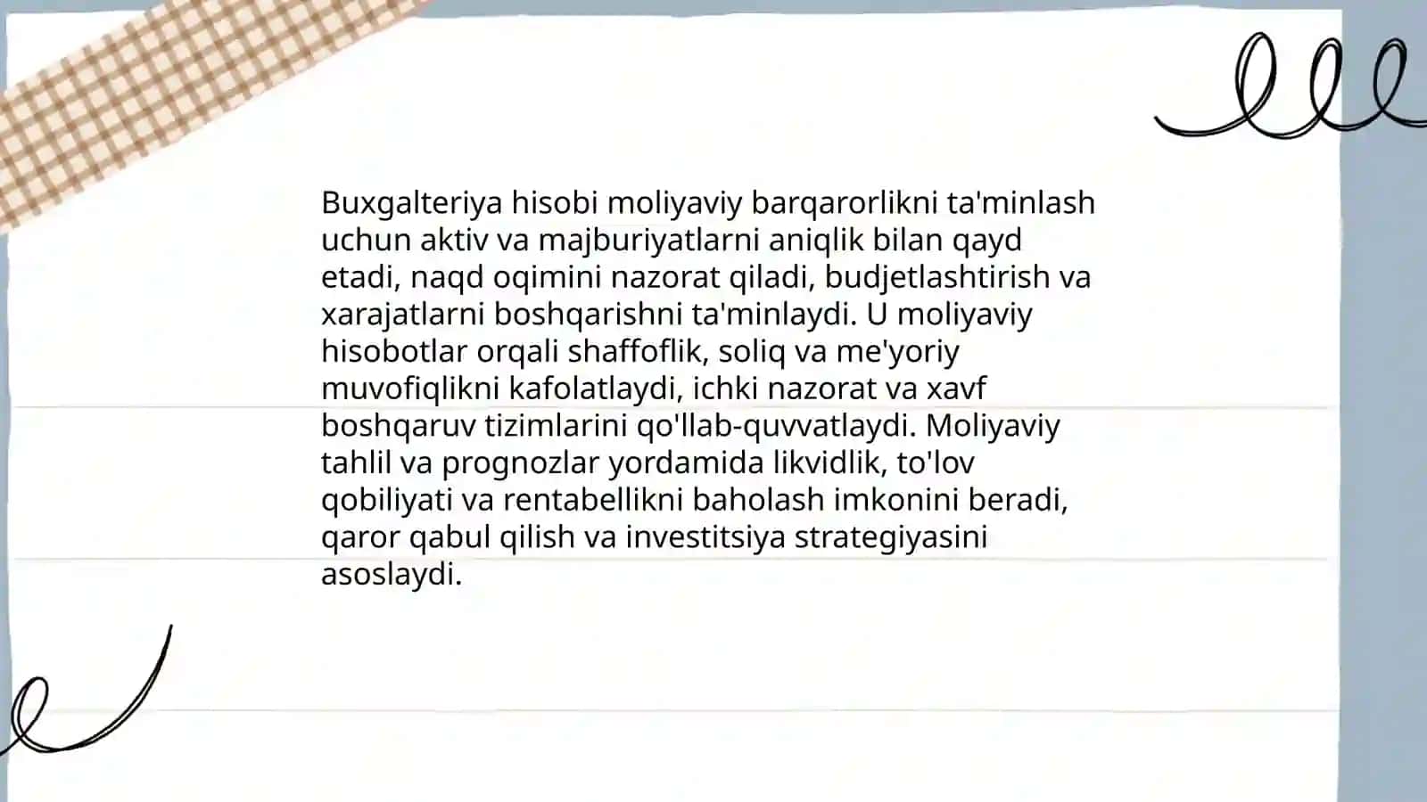 Buxgalteriya hisobi: Moliyaviy barqarorlik poydevori 3