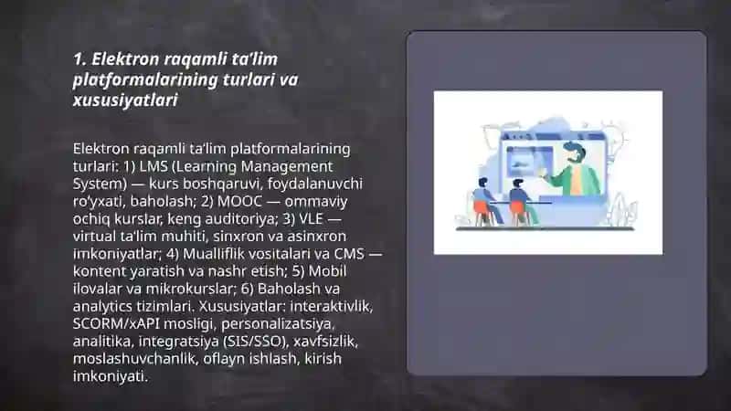 Elektron raqamli ta’lim platformalari va ular bilan ishlash 3