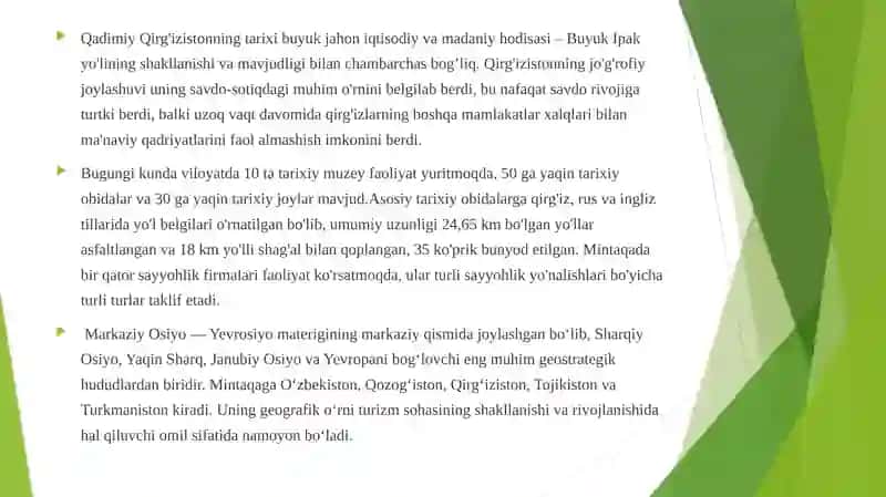 Mintaqaviy turizm fanidan mustaqilishi- 9 3