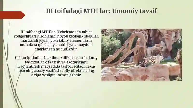 MQTH Tabiat bogʻlari 3