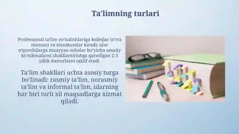 Ta'limning turlari 3