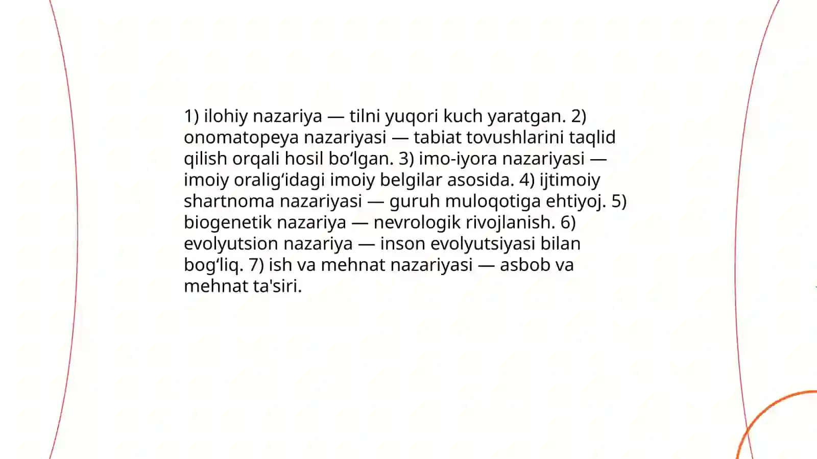 Tilning paydo boʻlishi va tillar tasnifi 3