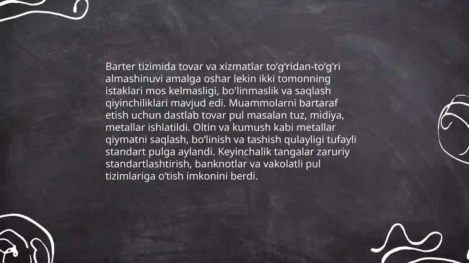 Pulning paydo bo'lishi, zarurligi va funksiyalari 3