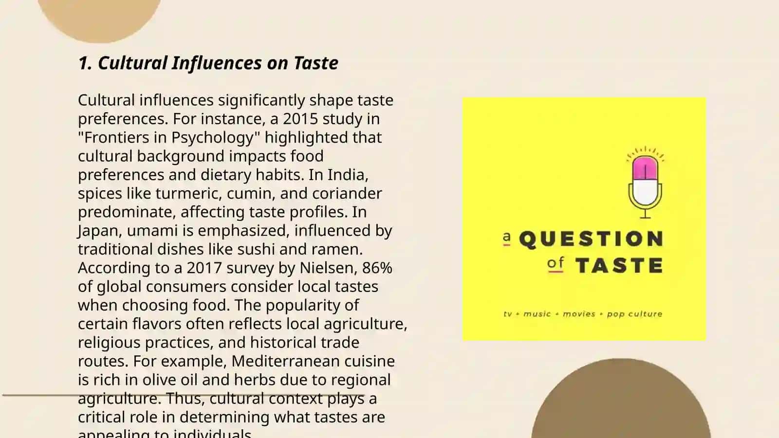 A question of taste 3