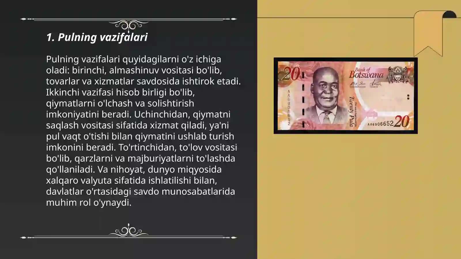 Pul va tovar munosabatlari 3