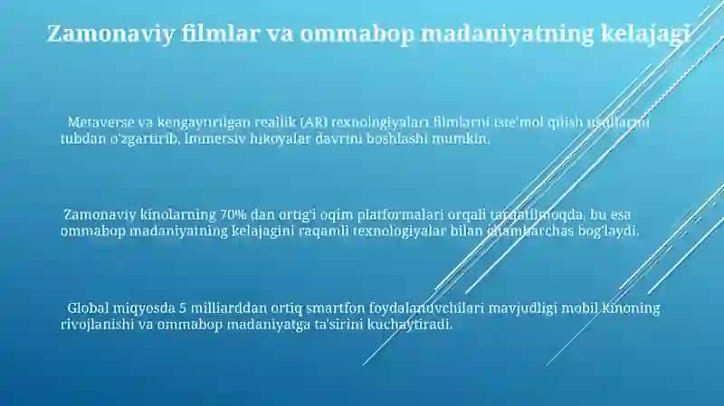 Filmlar va "Ommaviy madaniyat" 3