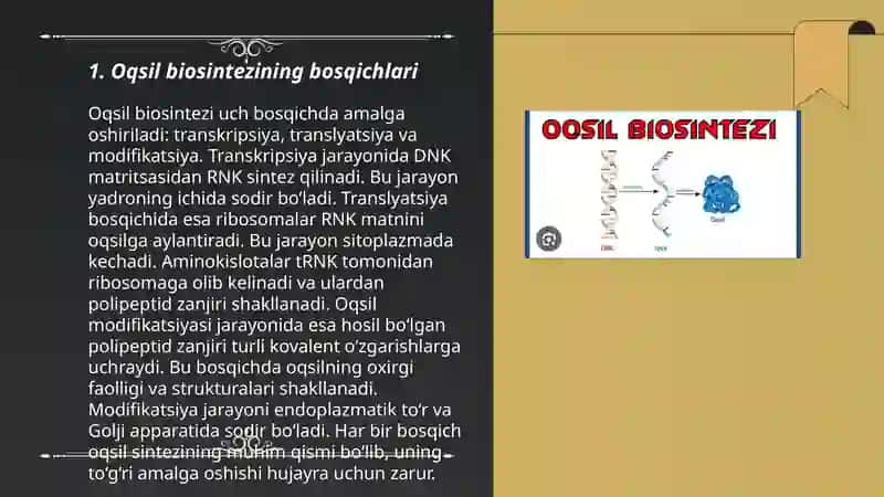 Oqsil biosintezi 3