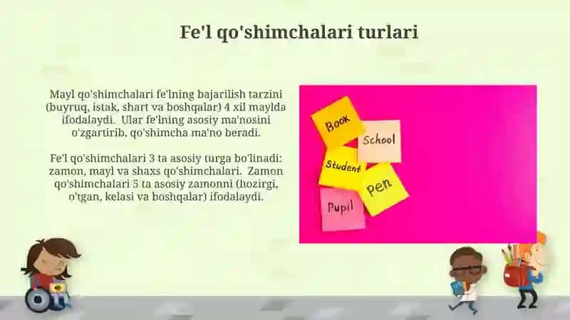 Fe'l yasovchi qoʻshimchalar 3