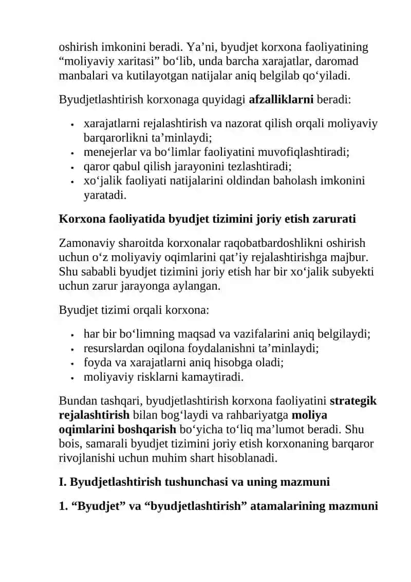 Byudjetlashtirish asoslari 3