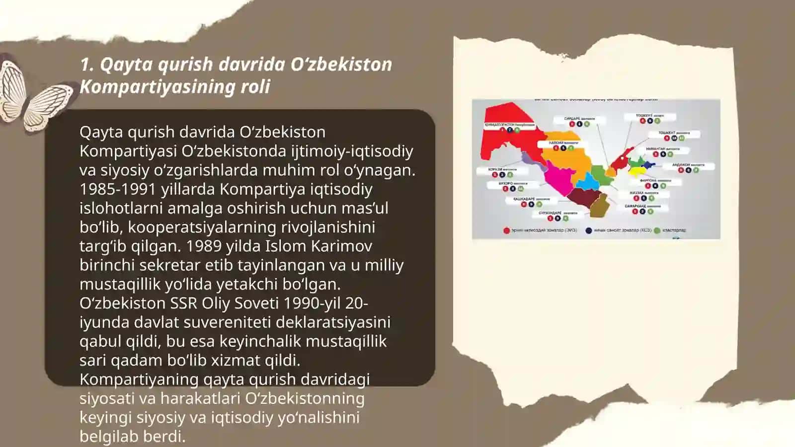 Qayta qurish davrida O‘zbekiston Kompartiyasining roli 3