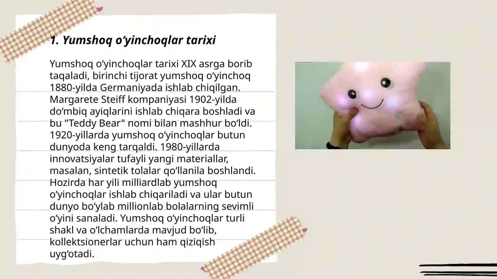 Yumshoq o'yinchoqlar tayyorlash 3