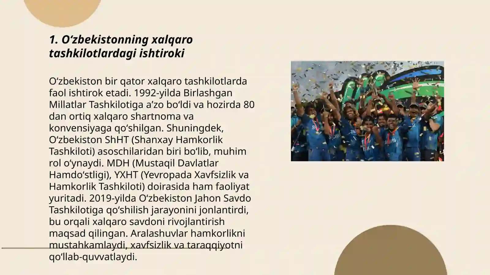 Oʻzbekiston jahon hamjamiyati 3