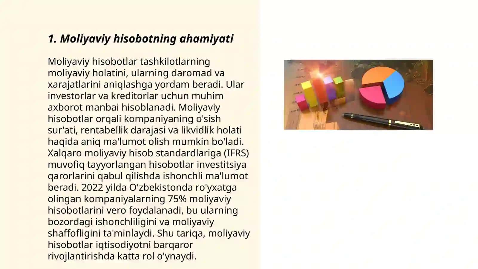 Xalqaro Moliyaviy Hisobot Standartlari 3