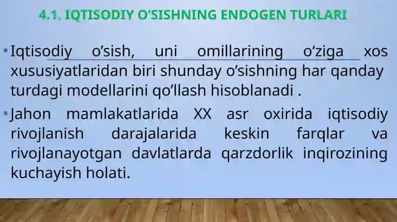 O’sish dvigateli 3