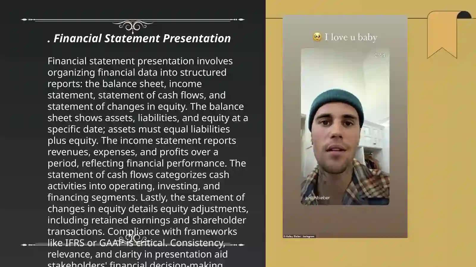 Financial Statement Presentation 3
