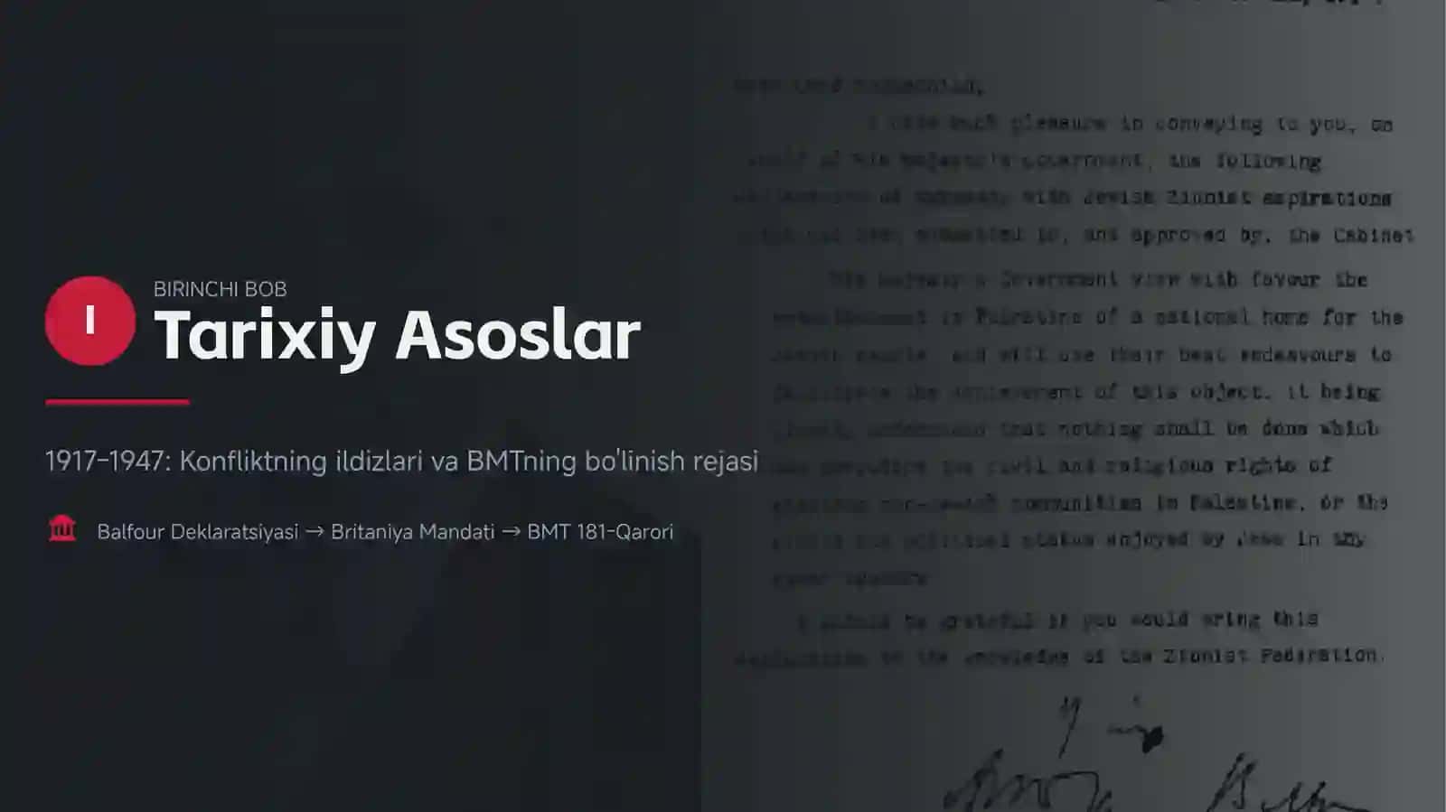 TARIXIY TAHLILIY TAQLIMOT Isroil-Falastin Mojarasi 3
