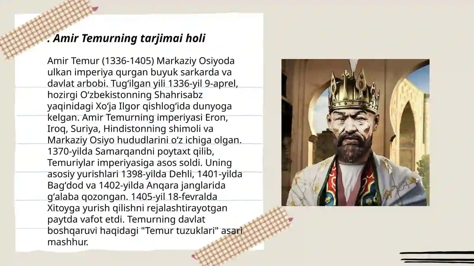 Amir Temur Mening Nigohimda 3