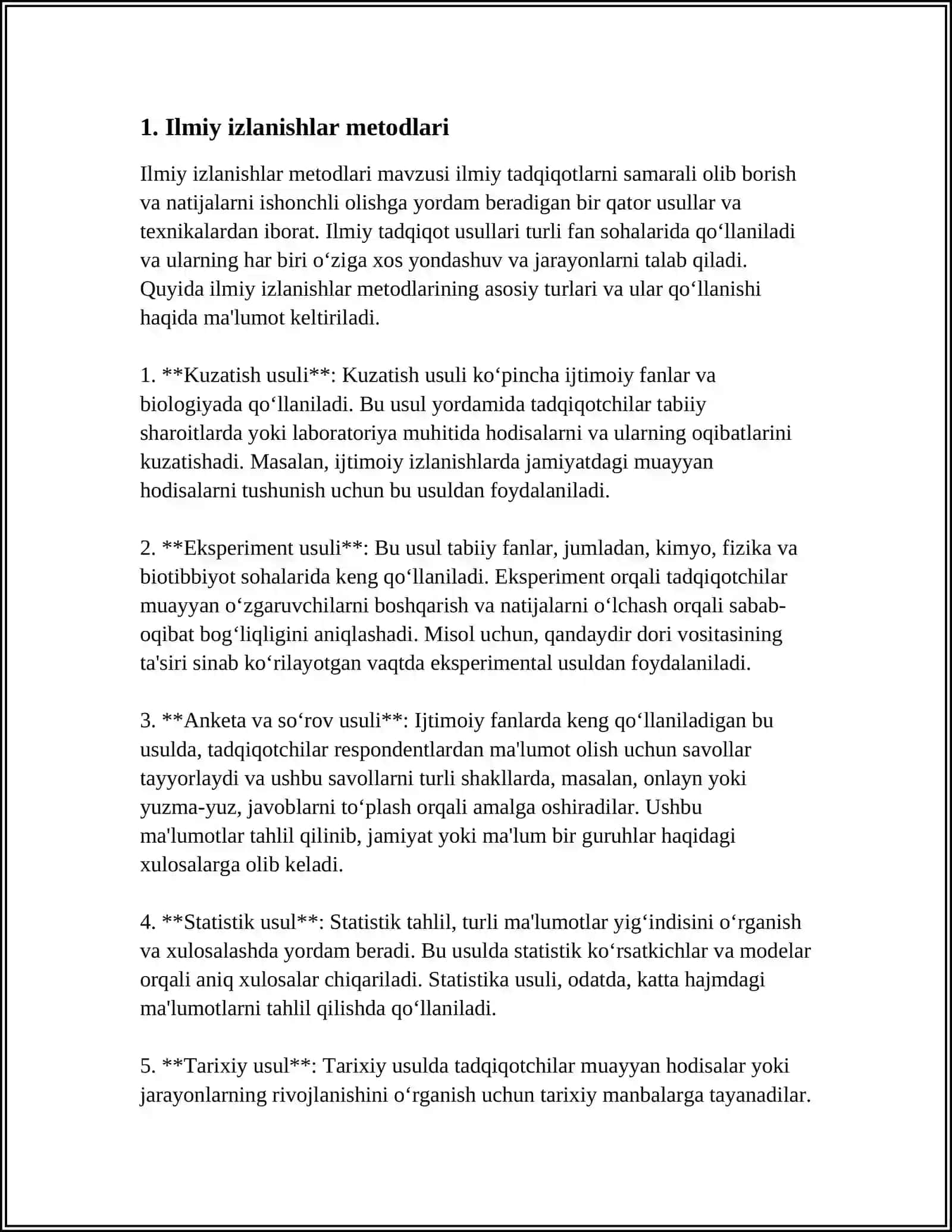 ILMIY IZLANISHLAR METODLARI 3