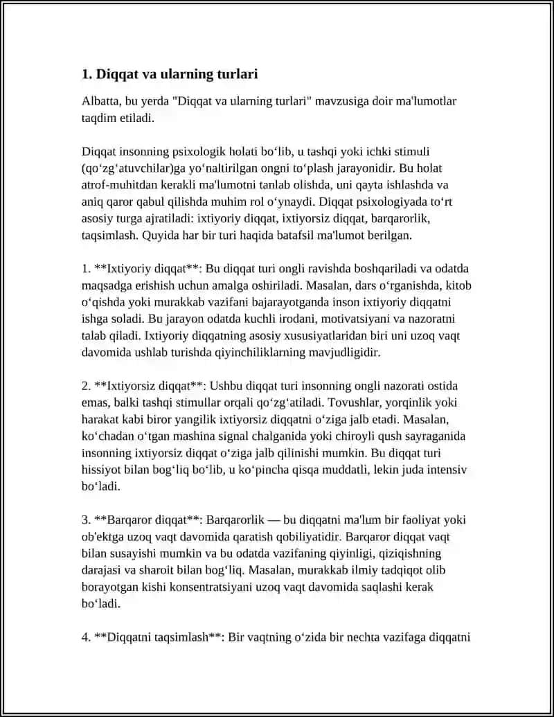 DIQQAT PSIXOLOGIK JIHATLARI 3