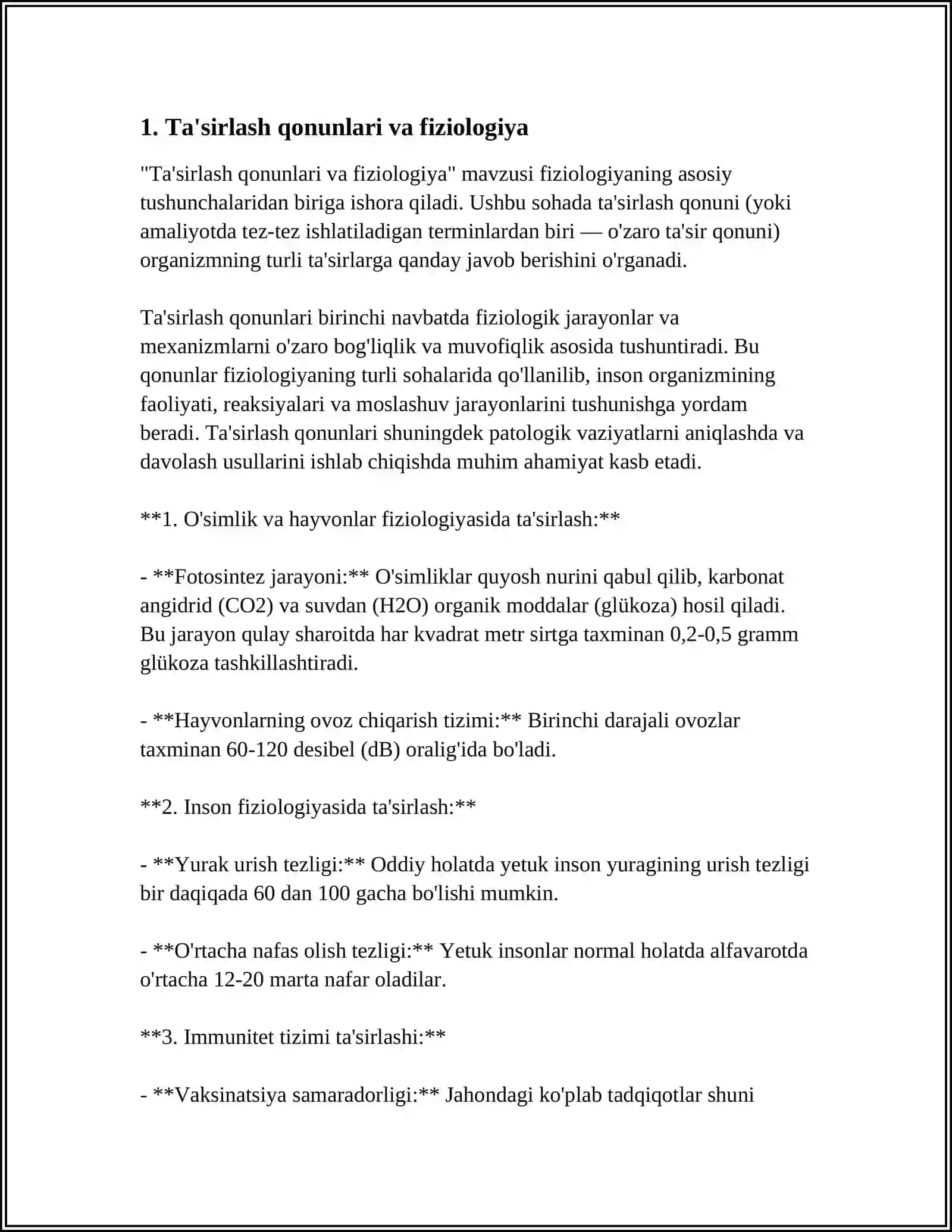 TASIRLASH QONUNLARI TIBIYOTDAGI AHAMIYATI 3