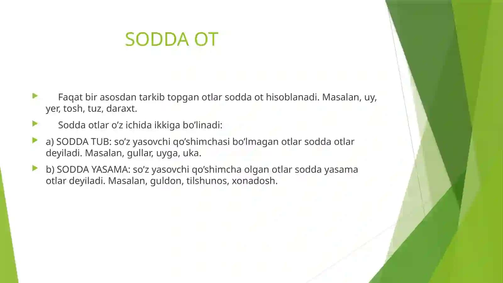 OTLARNING TUZILISHIGA KO’RA TURLARI 3