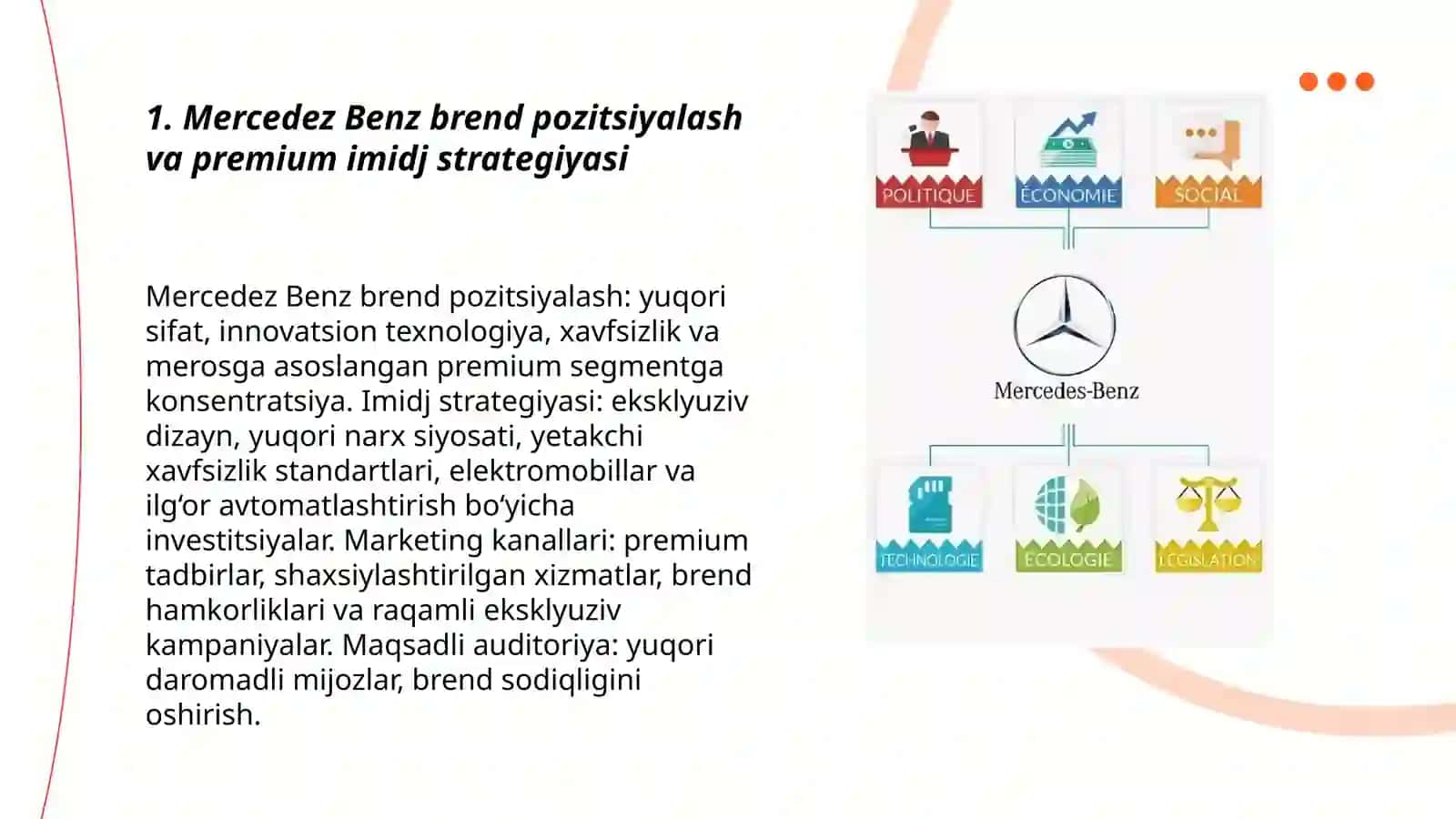 Mercedez Benz kompaniyasining marketing strategiyasi 3