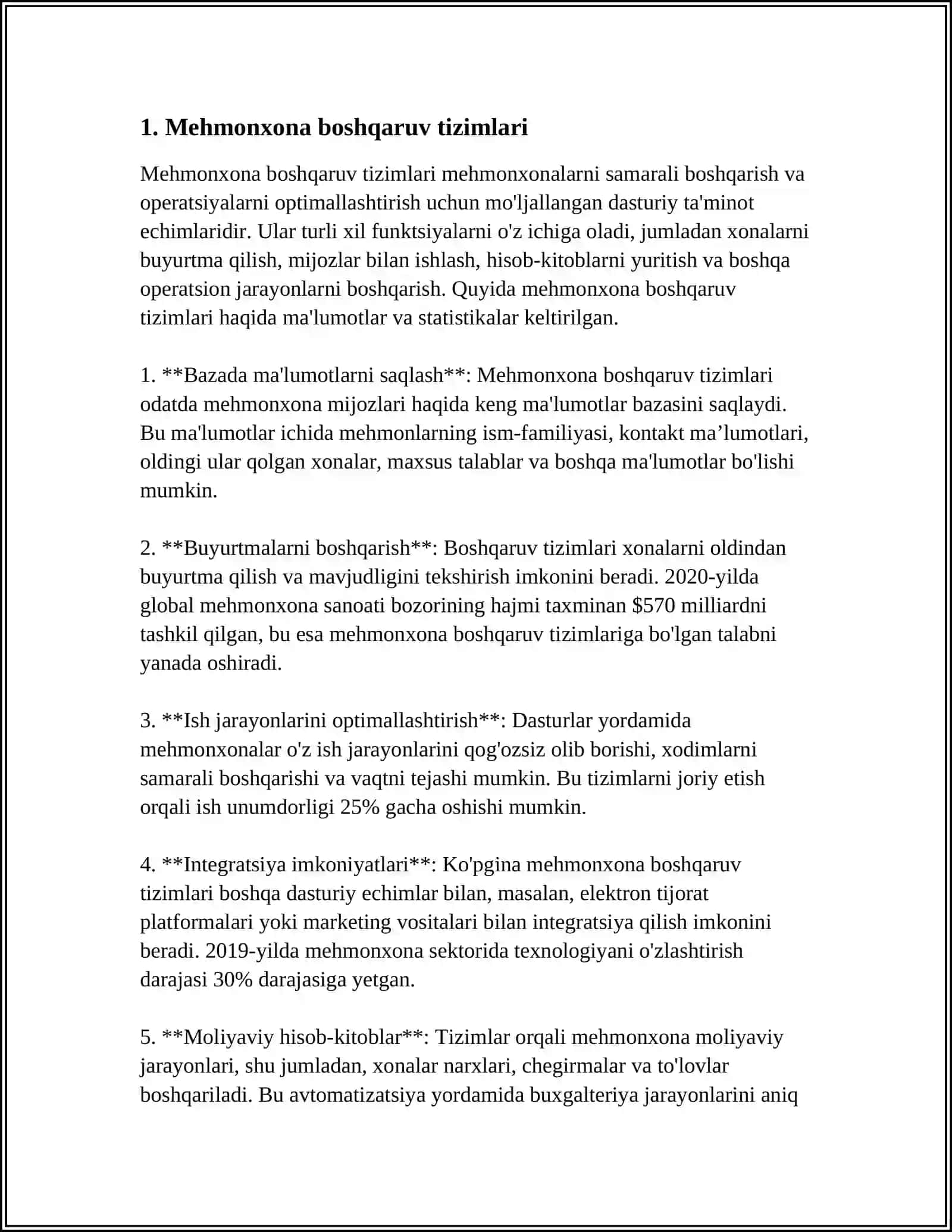 MEHMONHONA BOSHQARUV TURLARI 3