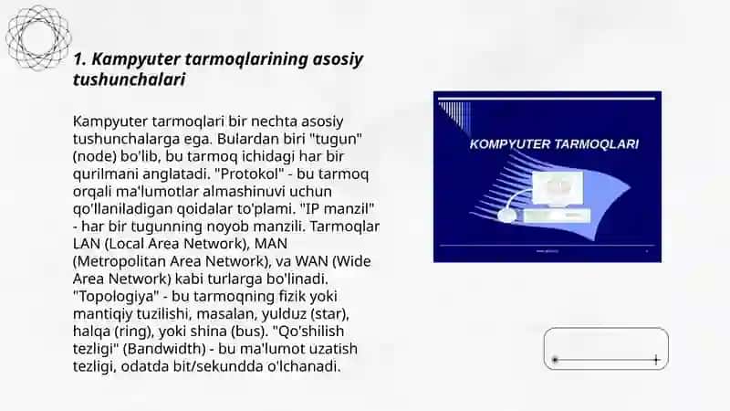 Kampyuter tarmoqlari tushunchasi va turlari 3