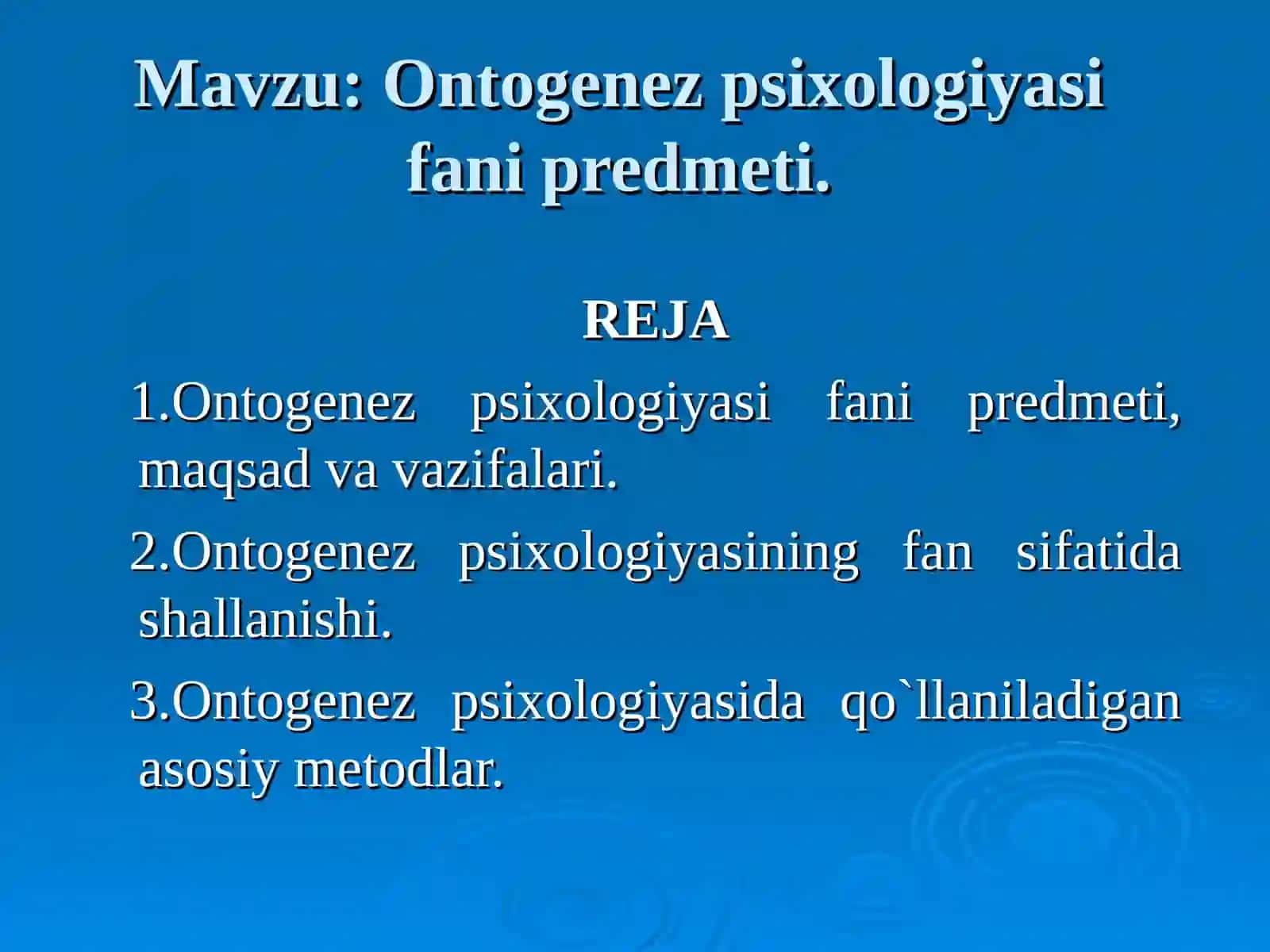 Yosh davrlari psixologiyasi 3