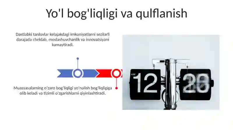 Institutsional oʻzgarishlar va institutlarning oʻzaro bogʻliqligi 3