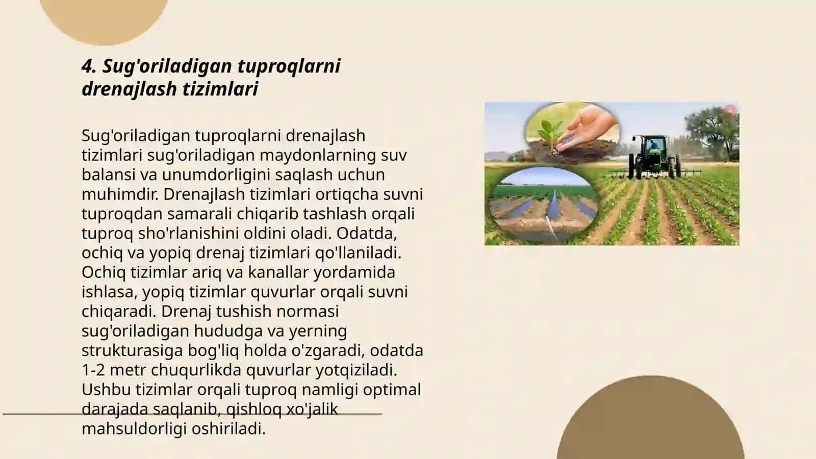 Tuproq unimdorligi 3