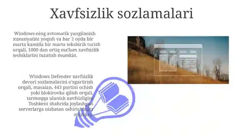 Windows OS o'rnatish va konfiguratsiyasi 3