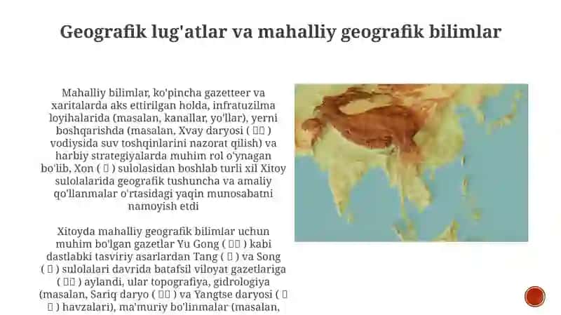 Xitoy geografik bilimlarning rivojlanishi 3
