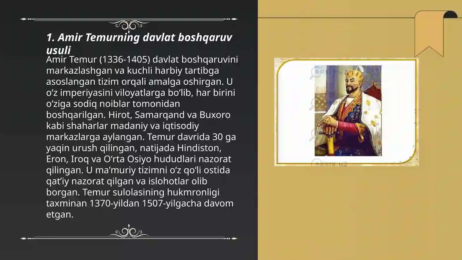 Amir Temur davlati 3
