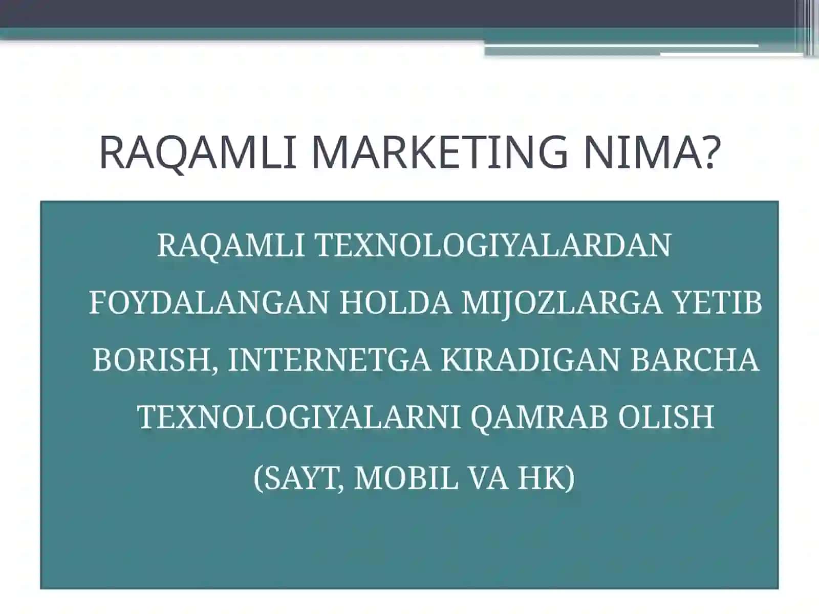 Raqamli marketing asoslari 3