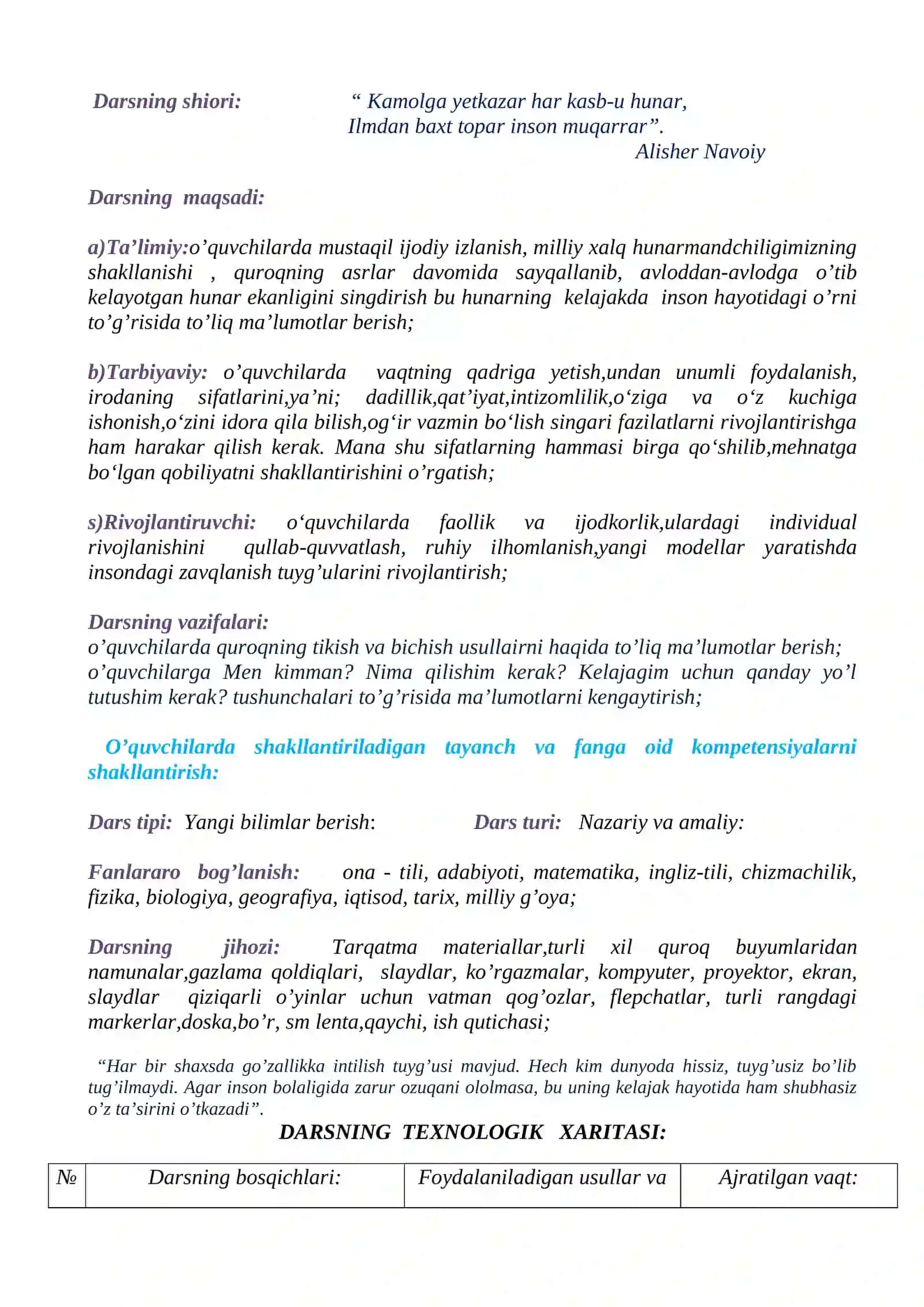 7-sinf Texnologiya Gazlama va sun'iy charmlardan quroqning Yo'l-yo'l usulidan foydalanib, sumkani bichish texnologiyasi 3