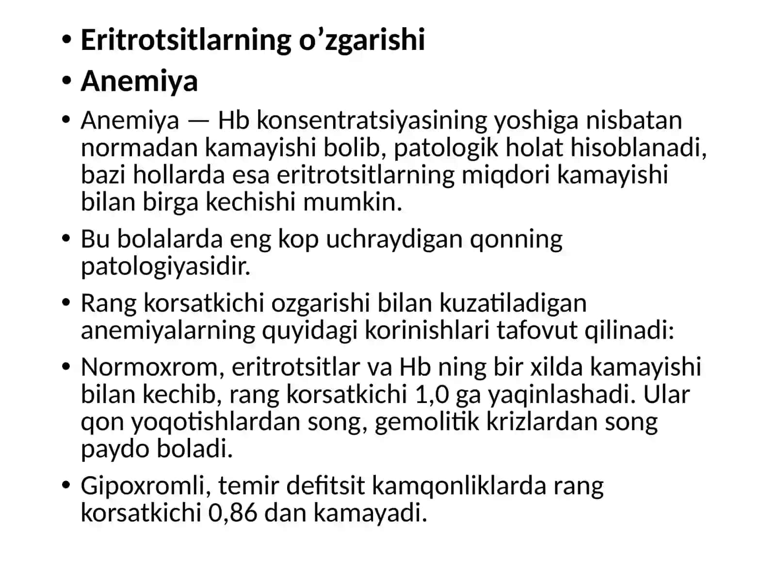 Qonning o`zgarishlari semiotikasi 3