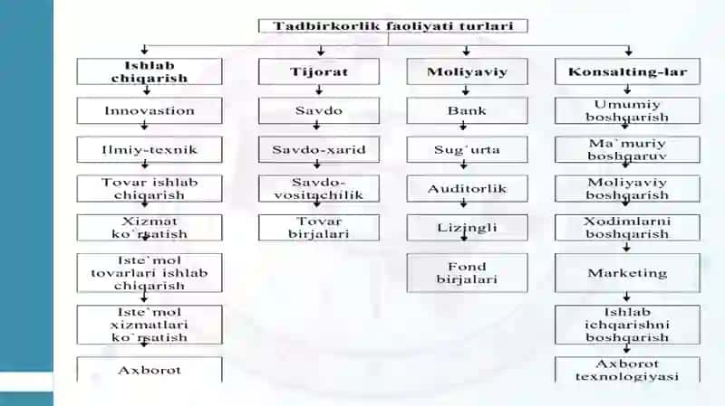Tadbirkorlik faoliyati turlari 3