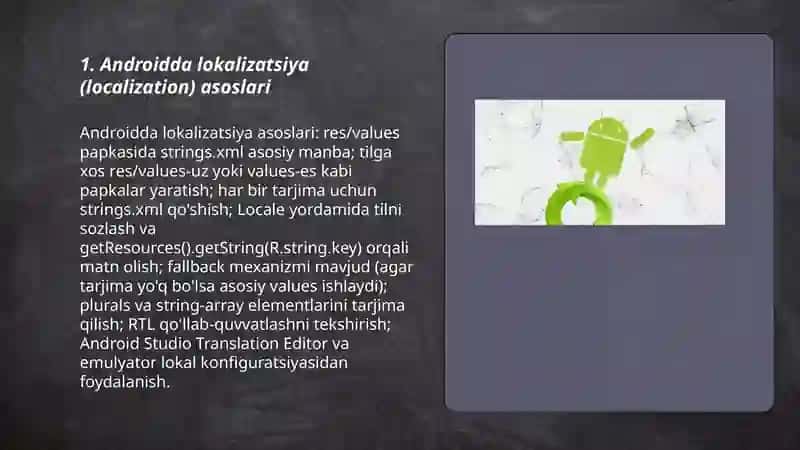 Androidda tillar va temalardan foydalanish 3