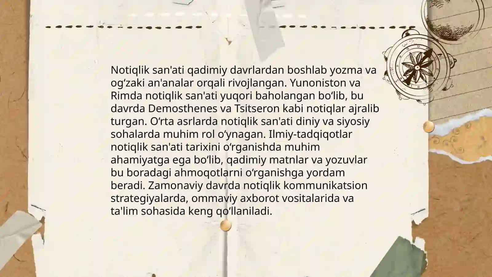 Notiqlik san'ati insoniy madaniyat chóqqisi 3