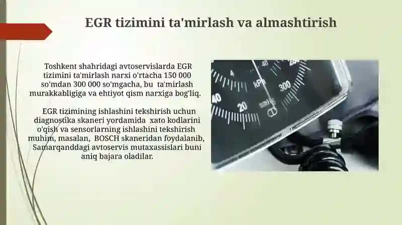 Avtomobil egr tizimi 3
