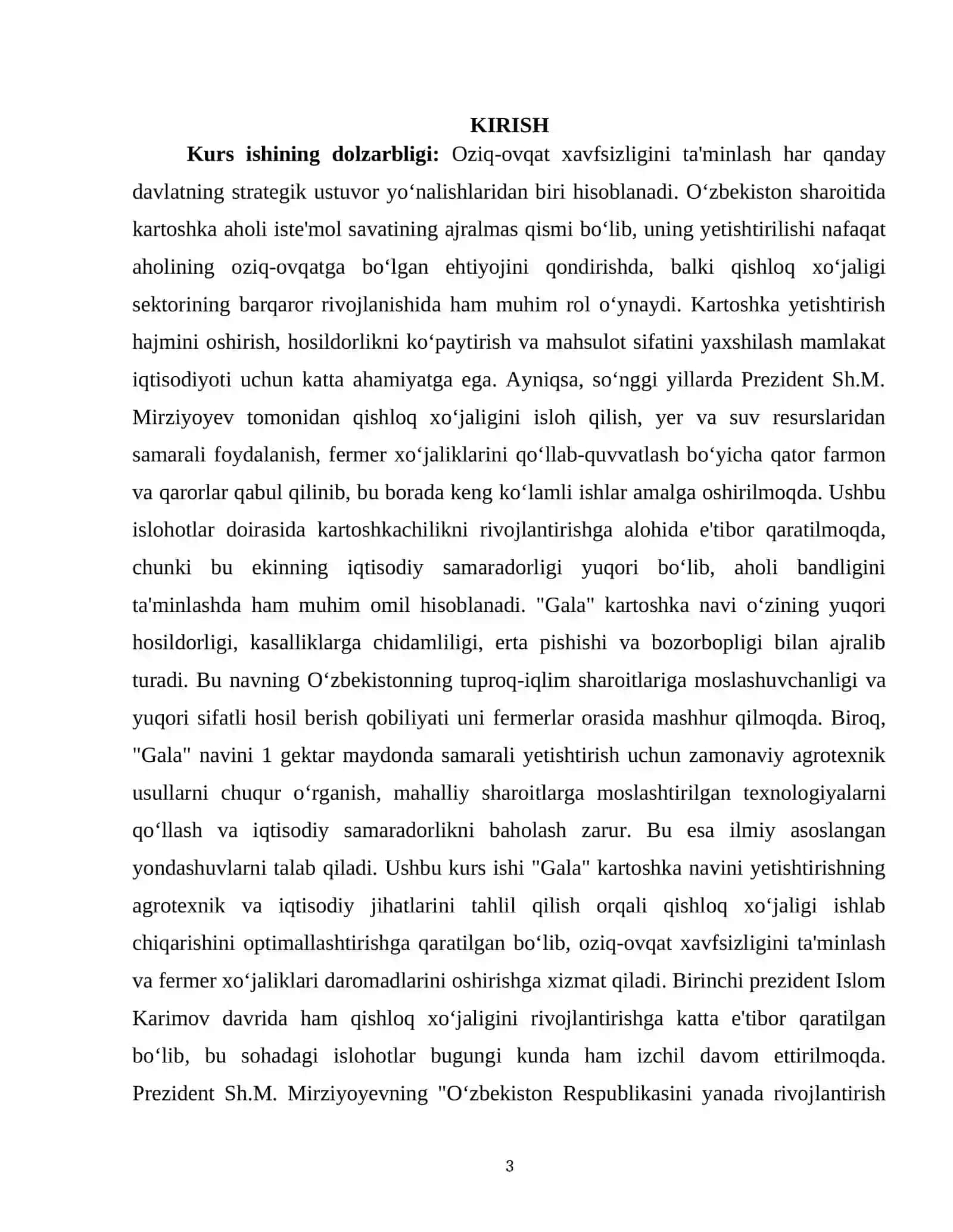 "1 GEKTAR YERGA KARTOSHKA GALI NAVINI EKISH" 3
